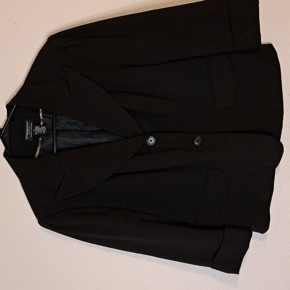 Worthington Works black blazer suit jacket size 18